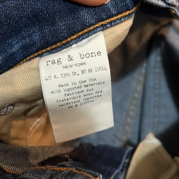 RAG & BONE Capri Jeans Blue Size 29 - Picture 11 of 14